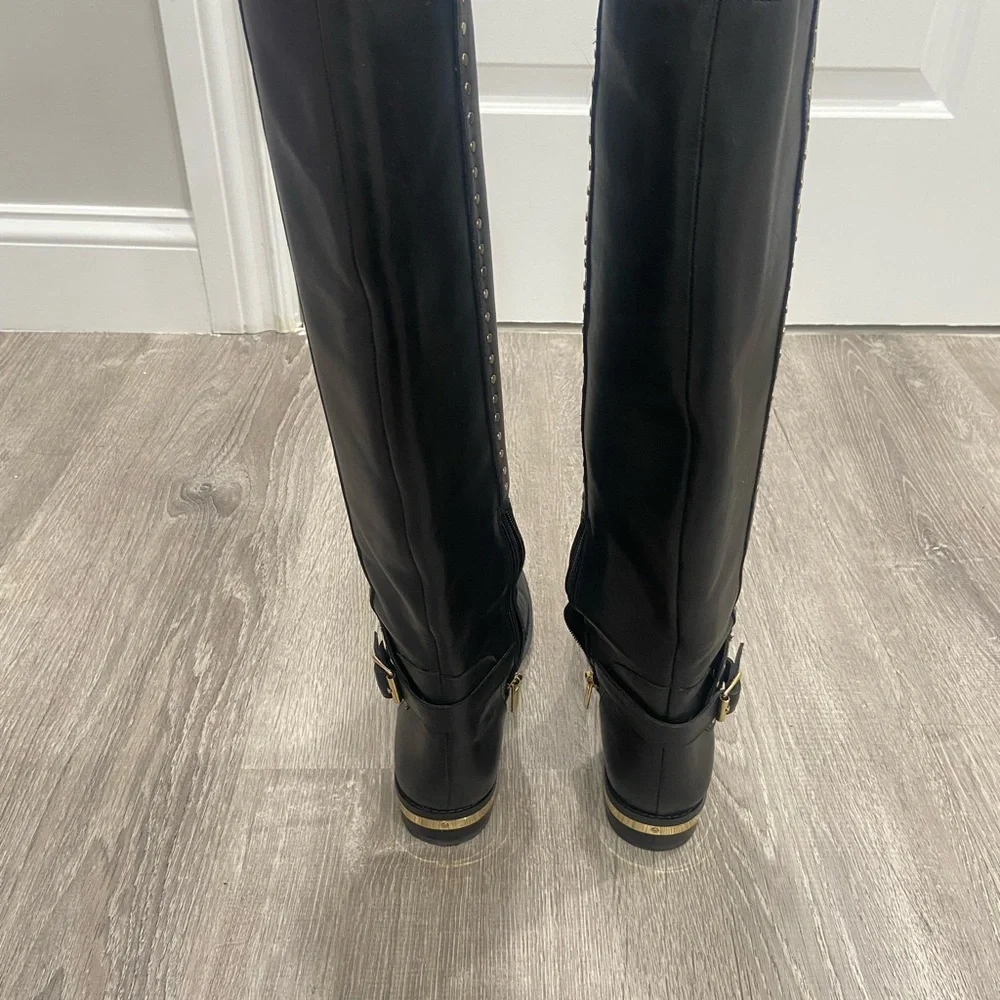 Knee-High Leather Boots Vince Camuto size 6 1/2 black - Picture 9 of 14